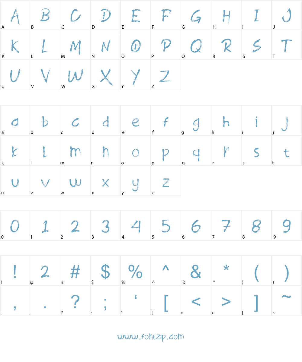 ROODY LAST Font Character